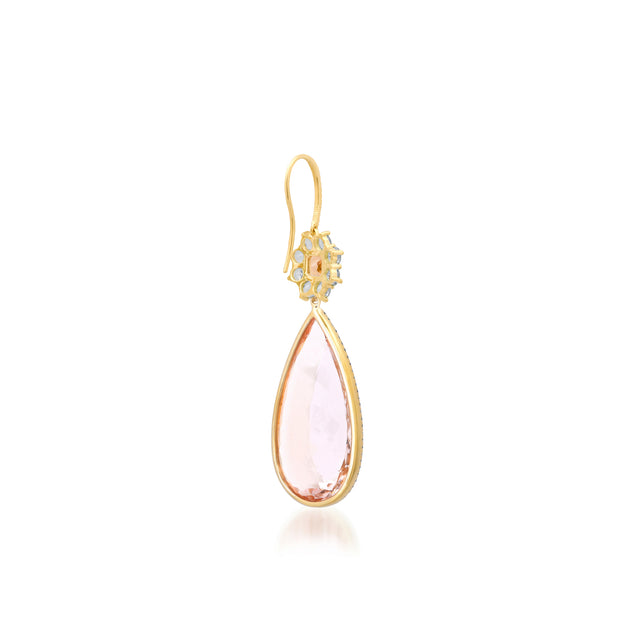 One-of-a-Kind Flower and Teardrop Earrings