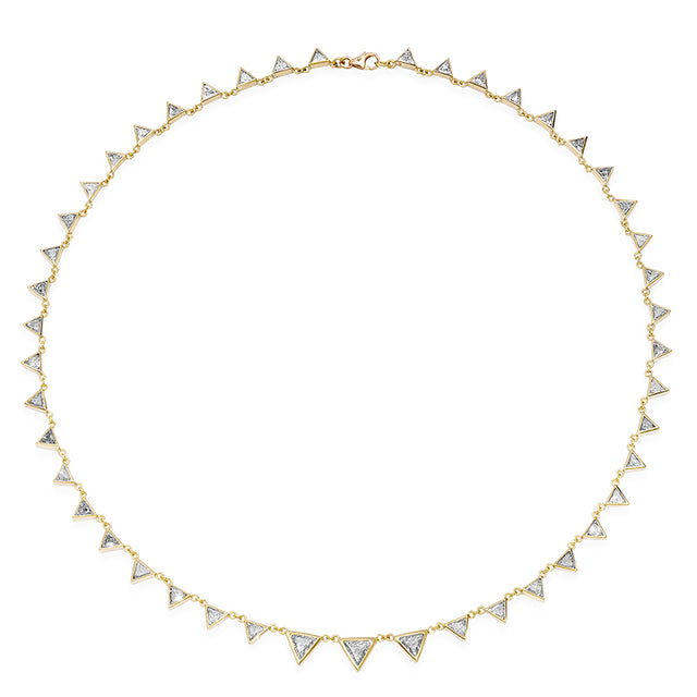 Trillion Cut Diamond Necklace