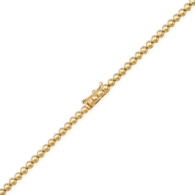Bezel Tennis Necklace with Pear-Cut Tourmaline 