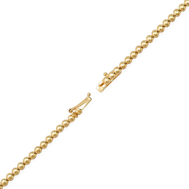 Bezel Tennis Necklace with Pear-Cut Tourmaline 