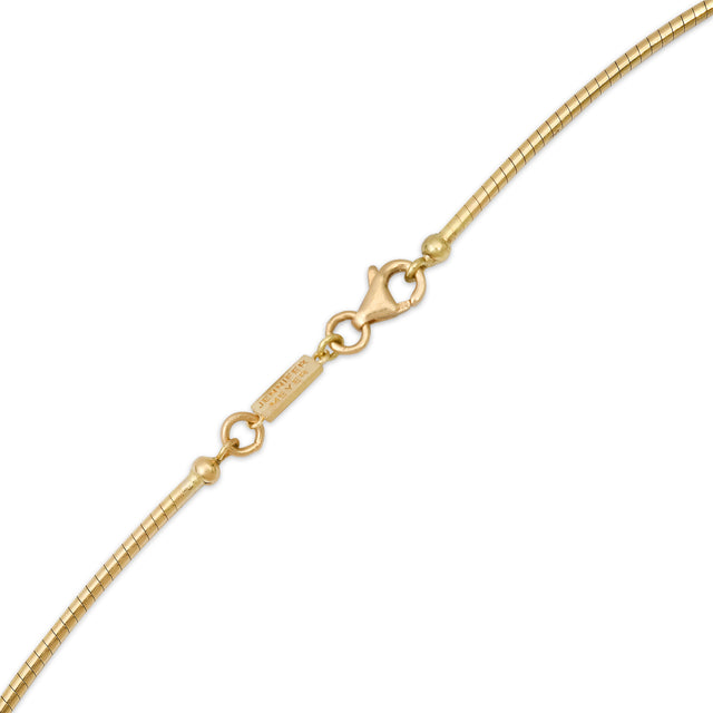 Collar Necklace with Emerald Pendant 