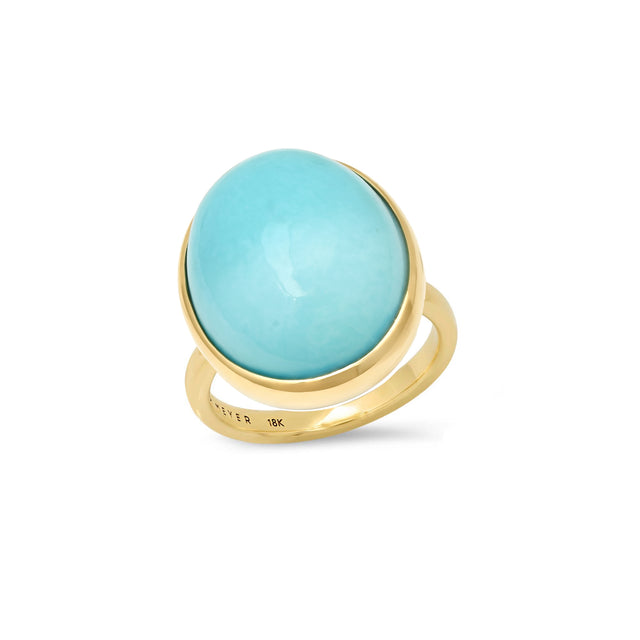 Turquoise Cabochon Ring 