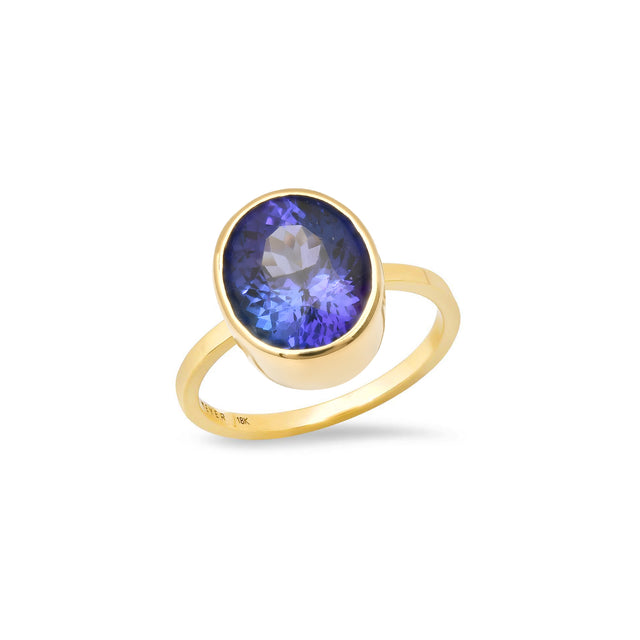 Bezel-Set Tanzanite Ring