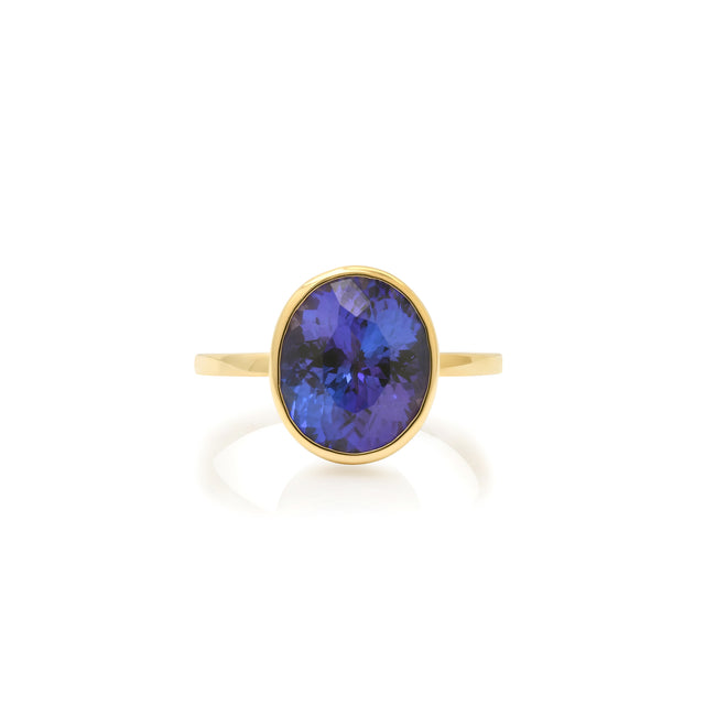 Bezel-Set Tanzanite Ring