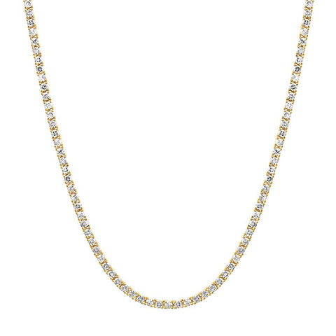 4-Prong Diamond Tennis Necklace