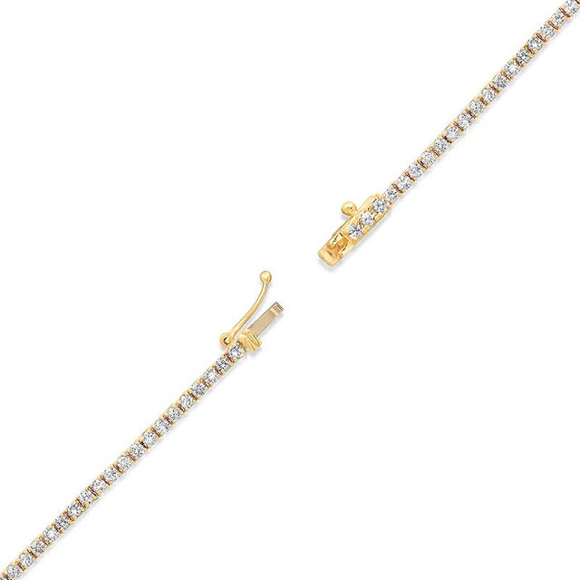 4-Prong Diamond Tennis Necklace
