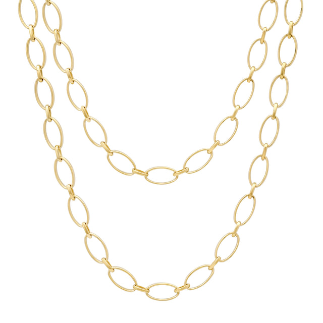 30 Inch Medium and Small Edith Link Necklace