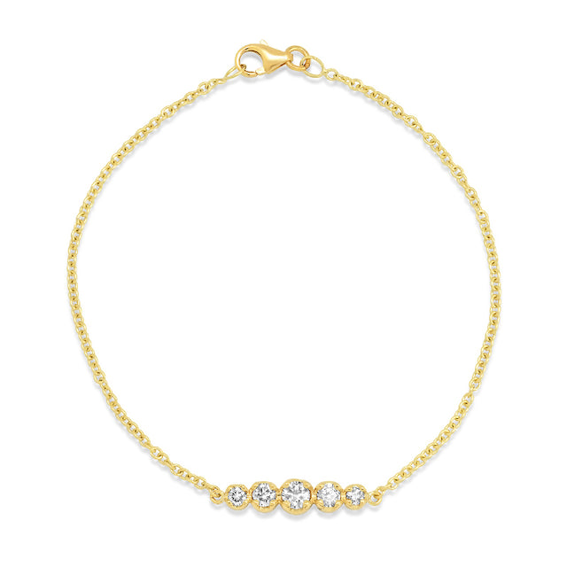 5 Illusion Set Diamond Bracelet