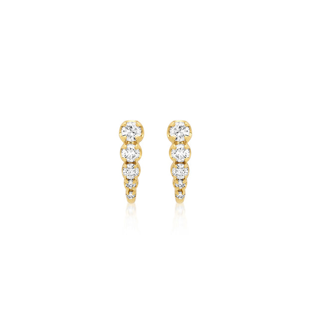 Mini Graduated Illusion Set Diamond Edith Studs