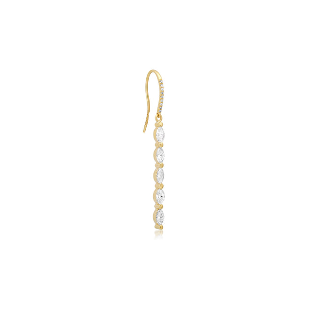5 Diamond Marquise Drop Earrings