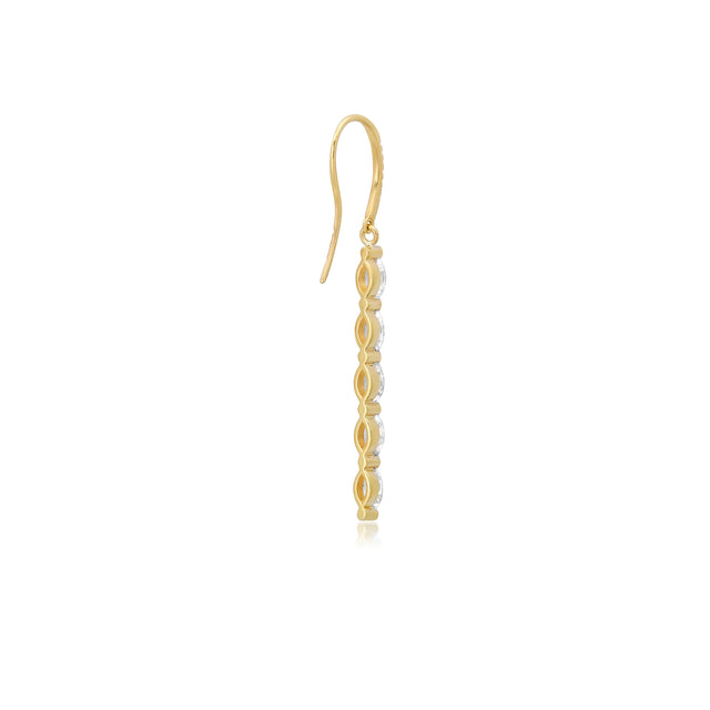 5 Diamond Marquise Drop Earrings