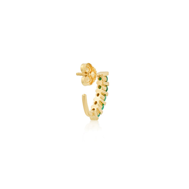Bar and Emerald Edith Studs