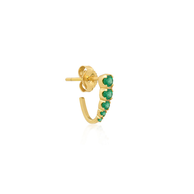 Mini Graduated Illusion Set Emerald Edith Studs
