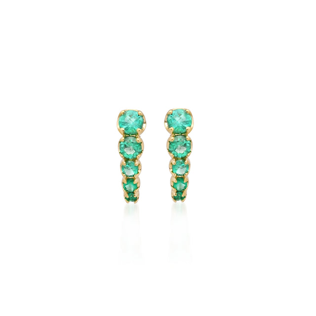 Graduated Illusion Set Emerald Edith Studs