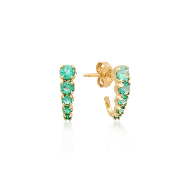 Graduated Illusion Set Emerald Edith Studs