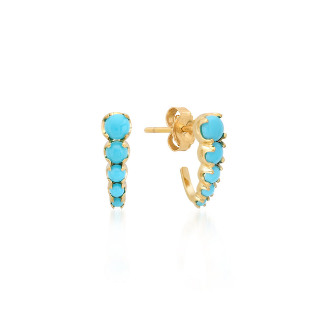 Graduated Illusion Set Turquoise Edith Studs