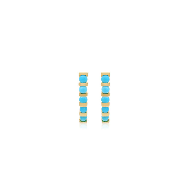 Bar and Turquoise Edith Studs