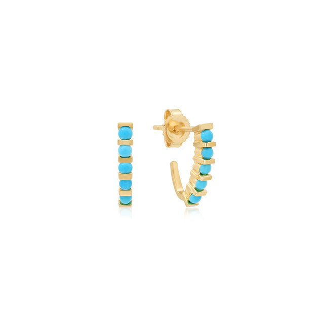 Bar and Turquoise Edith Studs