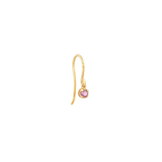 Illusion Set Amethyst Drop Earrings
