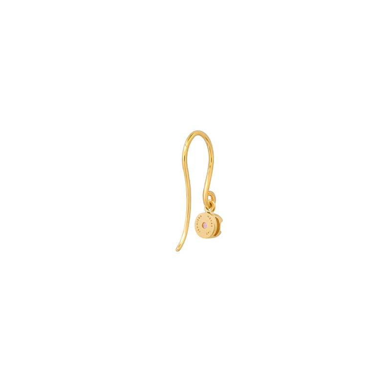 Single Illusion-Set Amethyst Drop Earrings