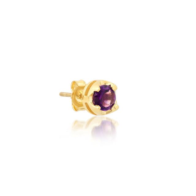 Medium Illusion Set Amethyst Studs