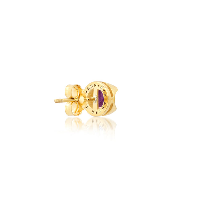 Medium Illusion Set Amethyst Studs