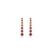 Mini Graduated Amethyst Tennis Studs