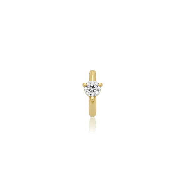 Cartilage Hoop With Brilliant-Cut Diamond Accent