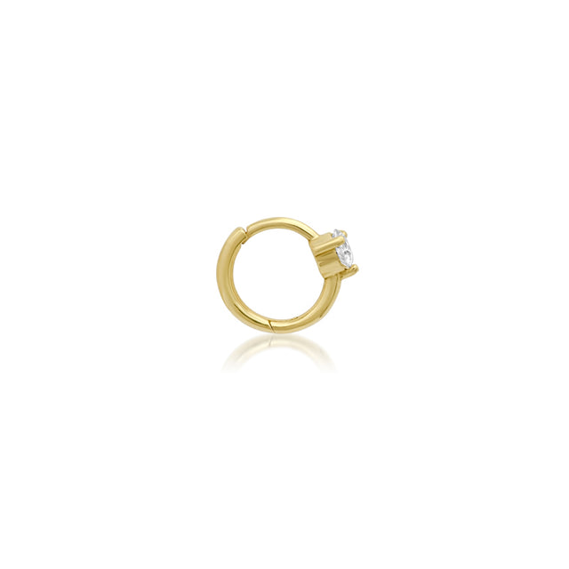 Cartilage Hoop With Brilliant-Cut Diamond Accent