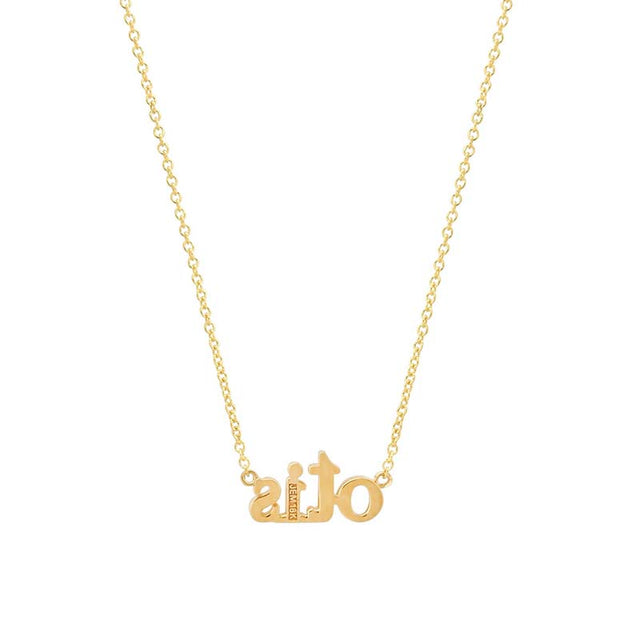 Custom Lowercase Word Necklace