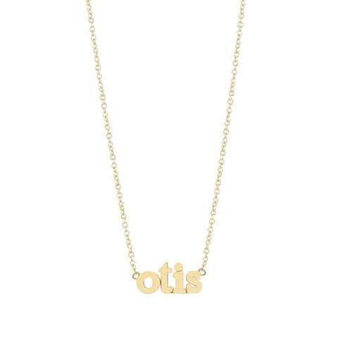 Custom Lowercase Word Necklace