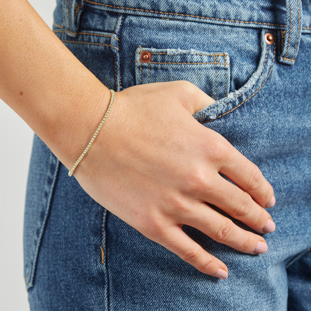 4-Prong Diamond Tennis Bracelet