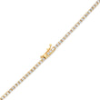 4-Prong Diamond Cross Bar Tennis Necklace