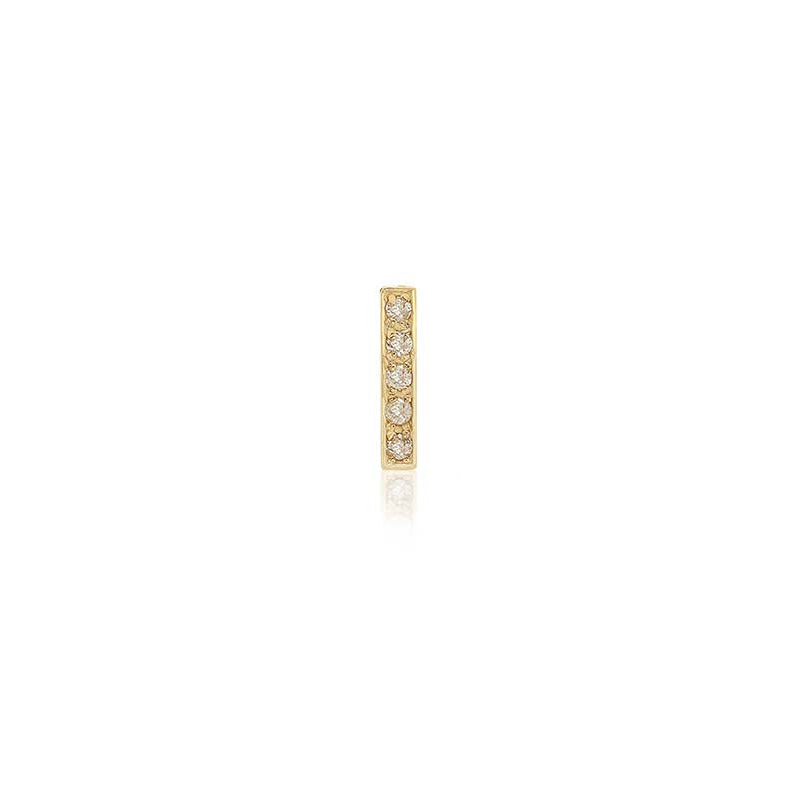 Single Diamond Bar Stud