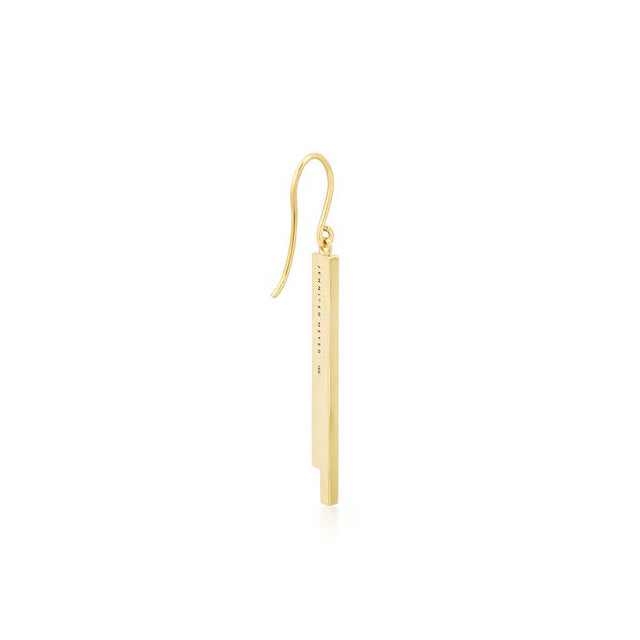 Cascading Double Stick Earrings with Diamond Accent