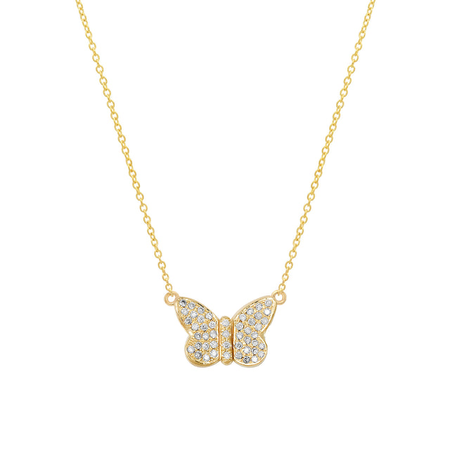 Diamond Butterfly Necklace 