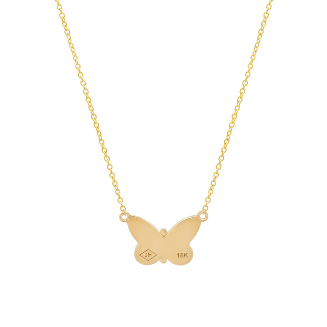 Diamond Butterfly Necklace 