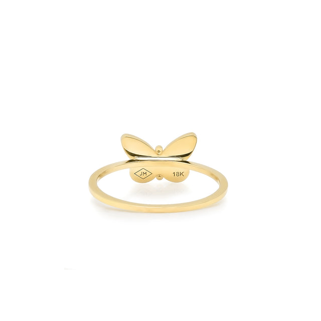 Diamond Butterfly Ring