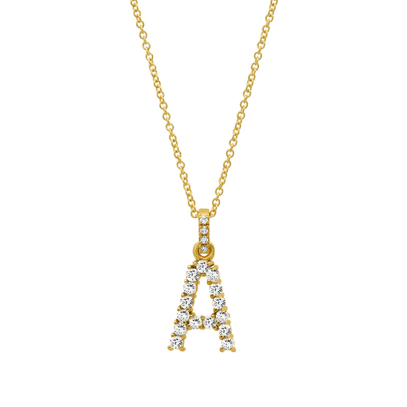 Diamond Letter Necklace