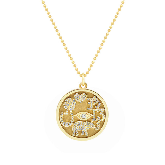 Diamond Good Luck Necklace