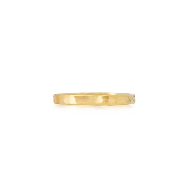 Hammered Ellen Band with Diamond Accent