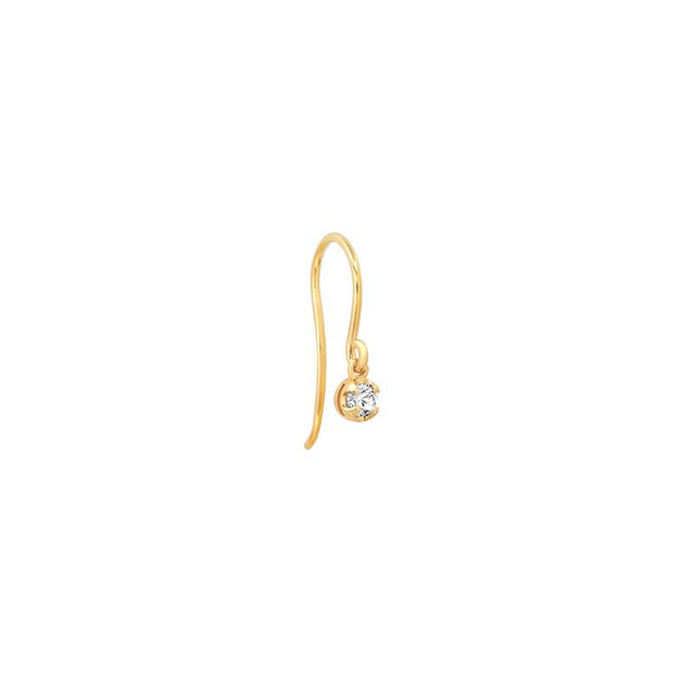 Illusion Set Diamond Drop Earrings