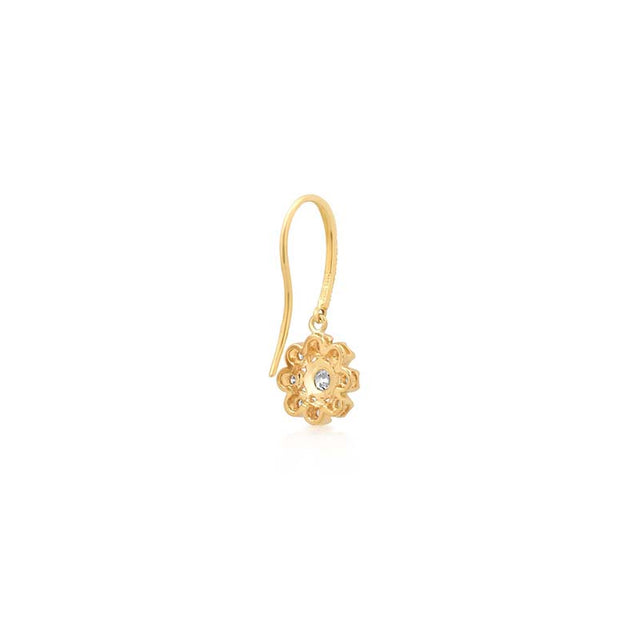 Petite Statement Illusion Set Diamond Flower Earrings