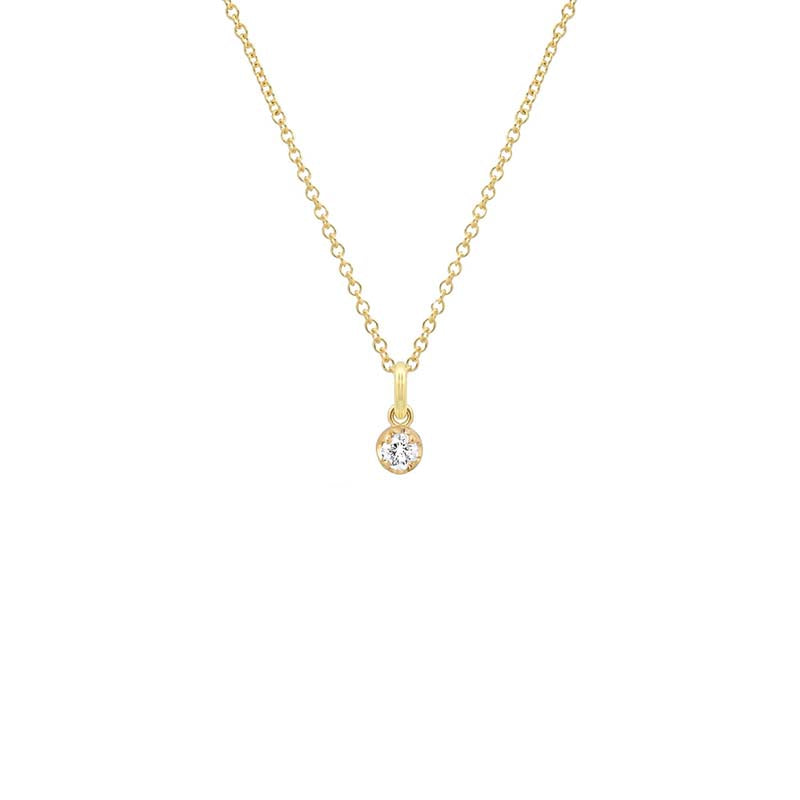 Illusion-Set Diamond Pendant Necklace