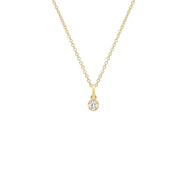 Illusion Set Diamond Pendant Necklace