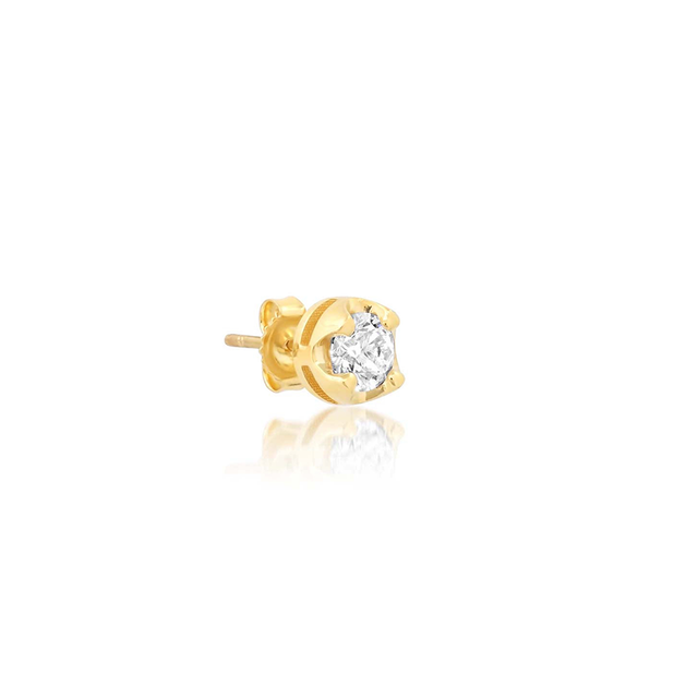 Single Small Illusion Set Diamond Stud
