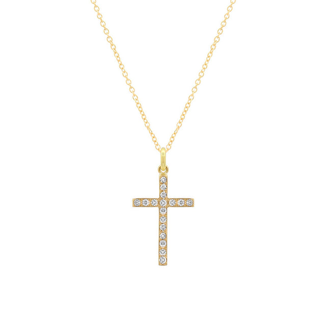 Diamond Large Cross Necklace