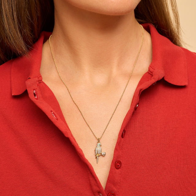 Diamond Lovebird Necklace
