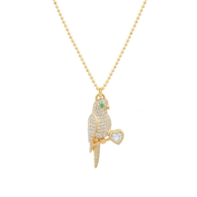 Diamond Lovebird Necklace