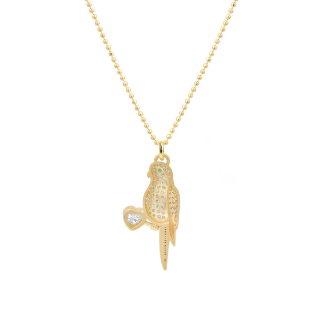 Diamond Lovebird Necklace